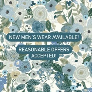Men’s wear available!